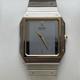 Neo Vintage SEIKO Watch Japan Quartz NOS Two Tone Tank 6530-5010 Rare Thin Runs