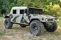 New Am General M-998 H1 Humvee 4 Four Man Soft Canvas Top With Curtain Nos White