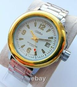 New Automatic Old Stock Slava Amphibia Dolphin 2416 Movement Men's Watch Rare