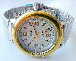 New Automatic Old Stock Slava Amphibia Dolphin 2416 Movement Men's Watch Rare