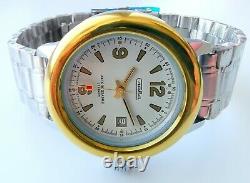 New Automatic Old Stock Slava Amphibia Dolphin 2416 Movement Men's Watch Rare