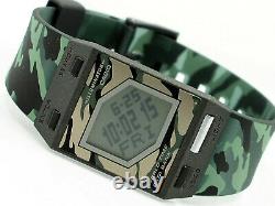 New Casio Film Watch Fs-00a-3t LCD Digital Chronograph Camo Rare Nos Vintage