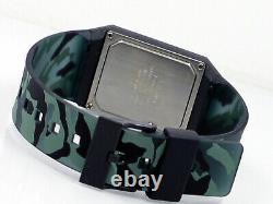 New Casio Film Watch Fs-00a-3t LCD Digital Chronograph Camo Rare Nos Vintage