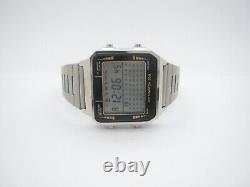New NOS Vtg Men Lottowatch Quartz 30 WR Digital 39mm Causal Watch (E107) Manual