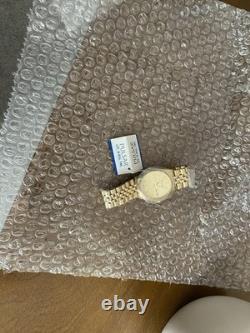 New OLD STOCK Pulsar President Day Date Fluted Bezel Gold Tone PXF 306 sgf 206