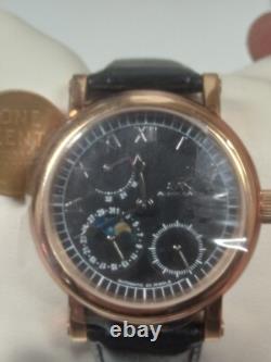 New Old Stock Adee Kaye AK4004-M Mens Automatic Watch with Wind Indicator