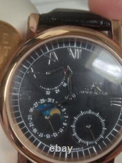 New Old Stock Adee Kaye AK4004-M Mens Automatic Watch with Wind Indicator