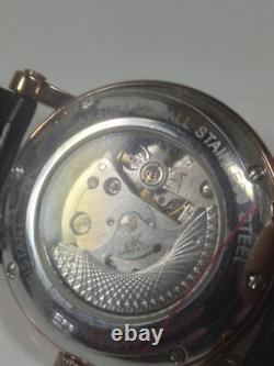 New Old Stock Adee Kaye AK4004-M Mens Automatic Watch with Wind Indicator