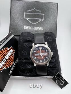 New Old Stock Bulova Harley Davidson Watch Tag Papers Box 2005 Vintage