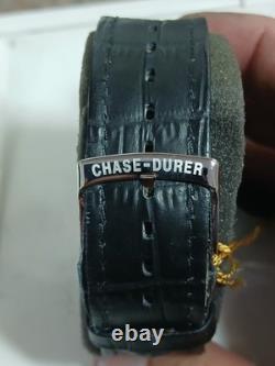 New Old Stock Chase Durer Wing GMT Mens Swiss Watch Carbon Fiber Dial with Box
