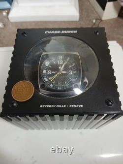 New Old Stock Chase Durer Wing GMT Mens Swiss Watch Carbon Fiber Dial with Box