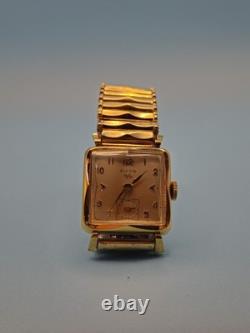 New Old Stock Elgin Deluxe Men's Mechanical Watch 10K Gold Filled, Vint. Working