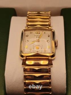 New Old Stock Elgin Deluxe Men's Mechanical Watch 10K Gold Filled, Vint. Working
