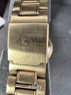 New Old Stock Gruen Gold Tone Moonphase Classy Elegant Preppy Sleek Watch Unique