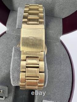 New Old Stock Gruen Gold Tone Moonphase Classy Elegant Preppy Sleek Watch Unique