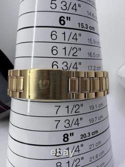New Old Stock Gruen Gold Tone Moonphase Classy Elegant Preppy Sleek Watch Unique
