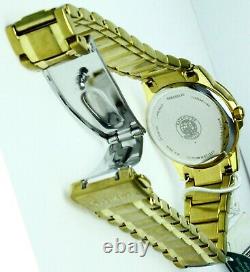 New Old Stock Ladies Citizen Eco Drive S. Steel Gold Plated White Face Watch Date