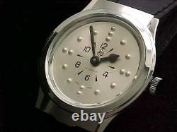 New Old Stock Man's Braille Watch American Foundation For The Blind 17J