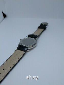 New Old Stock Mens Lucien Piccard Stainless Steel Manual Wind Watch! 1960s