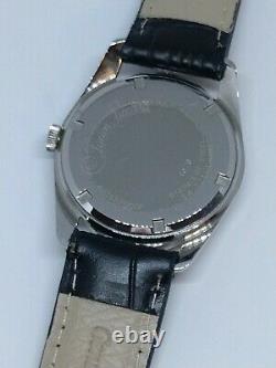 New Old Stock Mens Lucien Piccard Stainless Steel Manual Wind Watch! 1960s