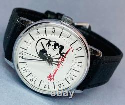 New Old Stock (NOS) 1980 Raketa Lenin 24-Hour Polar Wristwatch PChZ
