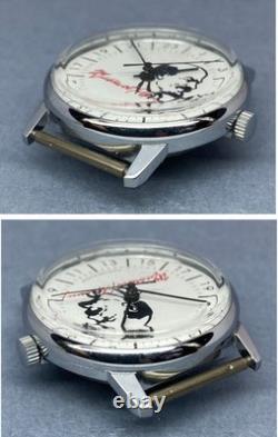 New Old Stock (NOS) 1980 Raketa Lenin 24-Hour Polar Wristwatch PChZ