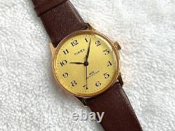 New Old Stock NOS Stainless Steel Gold Plated Timex Mechanical Winding Watch