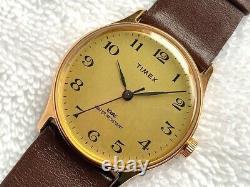 New Old Stock NOS Stainless Steel Gold Plated Timex Mechanical Winding Watch