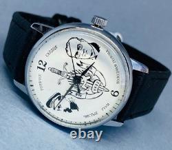 New Old Stock (NOS) Vintage 1990 Raketa KGB-Themed Wristwatch Petrodvorts