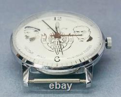 New Old Stock (NOS) Vintage 1990 Raketa KGB-Themed Wristwatch Petrodvorts New Old Stock (NOS) Vintage 1990 Raketa KGB-Themed Wristwatch Petrodvorts