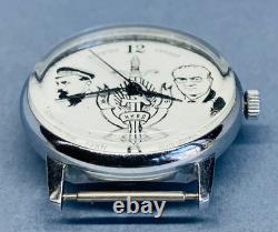 New Old Stock (NOS) Vintage 1990 Raketa KGB-Themed Wristwatch Petrodvorts