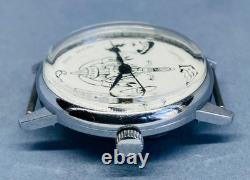 New Old Stock (NOS) Vintage 1990 Raketa KGB-Themed Wristwatch Petrodvorts