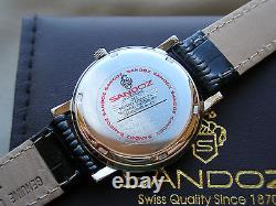 New Old Stock, Nice Rare Sandoz, All Swiss Made, 1989, Eta Swiss Quartz, Box