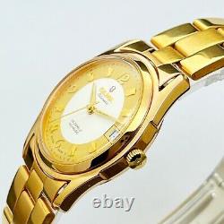 New Old Stock OLMA Swiss Gold Plated 5mic Auto Date 33mm Watch 25J ETA 2824-2