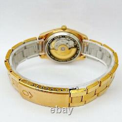 New Old Stock OLMA Swiss Gold Plated 5mic Auto Date 33mm Watch 25J ETA 2824-2