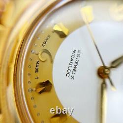 New Old Stock OLMA Swiss Gold Plated 5mic Auto Date 33mm Watch 25J ETA 2824-2