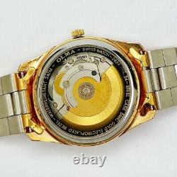 New Old Stock OLMA Swiss Gold Plated 5mic Auto Date 33mm Watch 25J ETA 2824-2