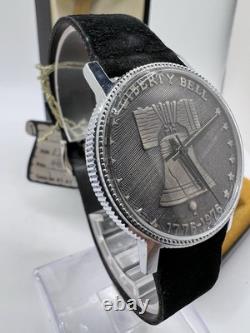 New Old Stock Princeton Liberty Bell 1776 1976 Bicentennial Manual Coin Watch