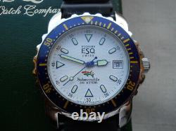 New Old Stock, Rare Esquire-movado Submersible 333, Swiss Made, 1983, Quartz, Box