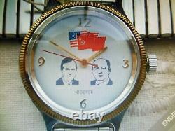 New Old Stock, Rare Vintage, 1991 Vostok-ussr-usa 17 Jewels Man. Movement, Gp/ss