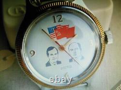 New Old Stock, Rare Vintage, 1991 Vostok-ussr-usa 17 Jewels Man. Movement, Gp/ss