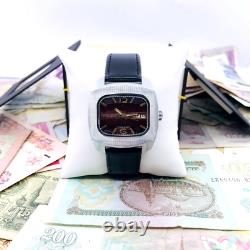 New Old Stock Rare Watch Raketa Big TV Watch 2628 Soviet 1970 USSR Service
