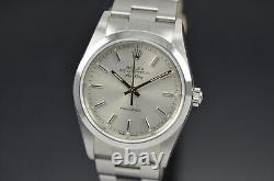 New Old Stock Rolex Oyster Perpetual Air-King Precision Silver Dial Watch 14000M