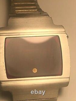 New Old Stock Sanyo Red Led Men's Digital Wristwatch For Repair