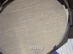 New Old Stock Seiko Men's Quartz Watch Black With Gold Tone Accents SGEA03