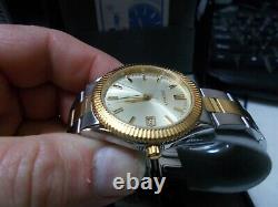 New Old Stock Seiko men's rare watch KT068 gold tone V742-8100 + UNC Idaho quart