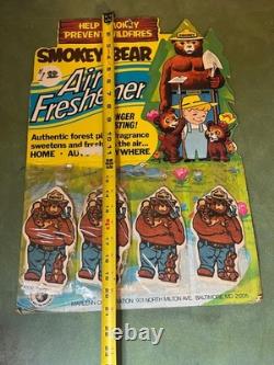 New Old Stock Smokey Bear Air Fresheners & Advertising Board U. S. Forest Service