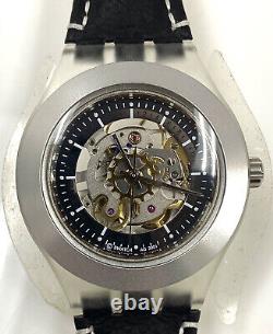 New Old Stock Swatch Irony Automatic Diaphane Skeleton Men's Watch