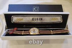 New Old Stock Vintage 1970's Elgin Chronograph with Box & Papers Valjoux 7734