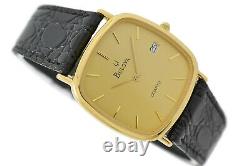 New Old Stock Vintage Bulova 1100 Quartz Gold Plated Midsize Dress Watch 1967